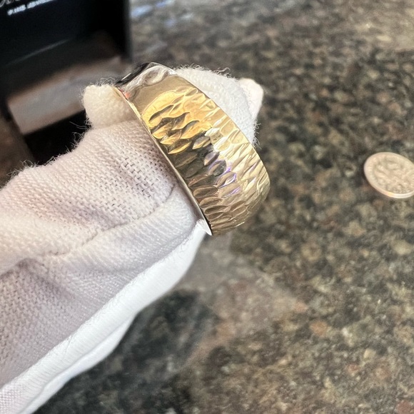 ๐ค๐XMAS SALEโGOLD-REAL 14KโฆWOMANS 14K GOLD PUFF PATTERNED RING๐คโค๏ธ๐๐๐๐ - Picture 2 of 11